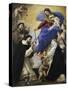 Our Lady of the Rosary, 1657-Luca Giordano-Stretched Canvas