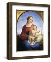 Our Lady of the Rosary, 1840-Tommaso Minardi-Framed Giclee Print