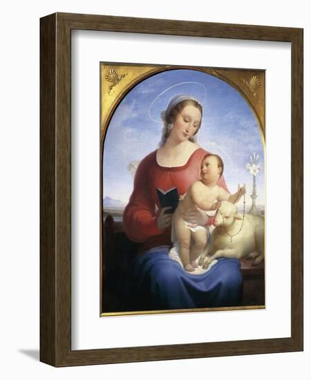 Our Lady of the Rosary, 1840-Tommaso Minardi-Framed Giclee Print