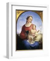 Our Lady of the Rosary, 1840-Tommaso Minardi-Framed Giclee Print