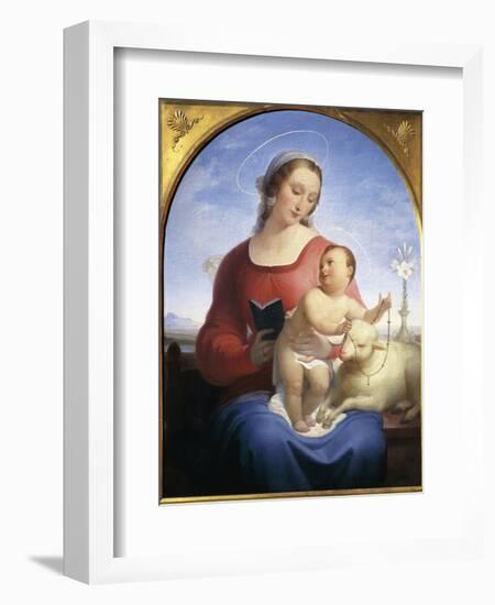 Our Lady of the Rosary, 1840-Tommaso Minardi-Framed Giclee Print