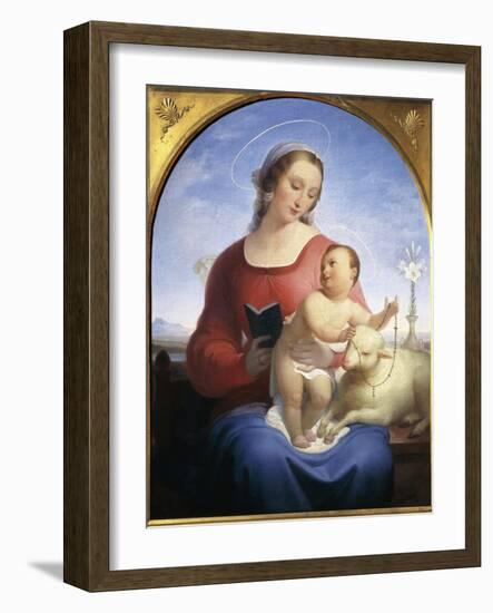 Our Lady of the Rosary, 1840-Tommaso Minardi-Framed Giclee Print