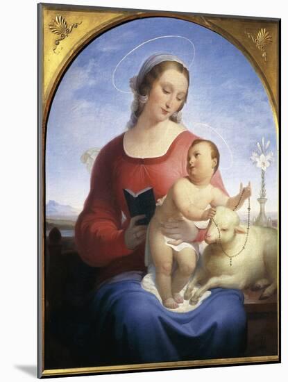 Our Lady of the Rosary, 1840-Tommaso Minardi-Mounted Giclee Print