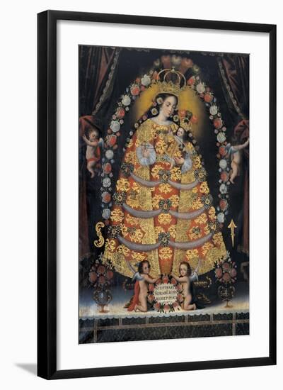 Our Lady of the Rosary of Pomata, 18th Century, Monasterio de Santa Clara, Ayacucho, Perú-Cuzco School-Framed Giclee Print