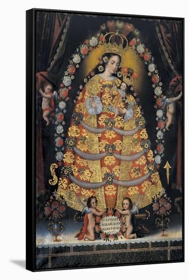 Our Lady of the Rosary of Pomata, 18th Century, Monasterio de Santa Clara, Ayacucho, Perú-Cuzco School-Framed Stretched Canvas