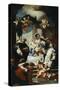 Our Lady of the Rosary with Saints Dominic and Catherine-Antonio Francesco Vanzo-Stretched Canvas