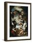 Our Lady of the Rosary with Saints Dominic and Catherine-Antonio Francesco Vanzo-Framed Giclee Print