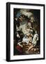 Our Lady of the Rosary with Saints Dominic and Catherine-Antonio Francesco Vanzo-Framed Giclee Print
