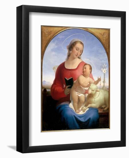 Our Lady of the Rosary-Tommaso Minardi-Framed Art Print