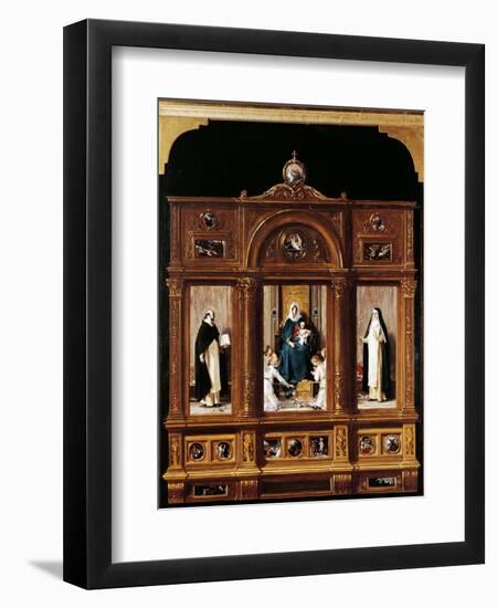 Our Lady of the Rosary-Nicolo Barabino-Framed Giclee Print