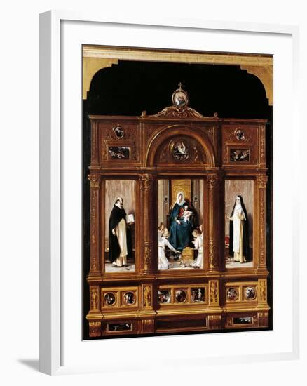 Our Lady of the Rosary-Nicolo Barabino-Framed Giclee Print