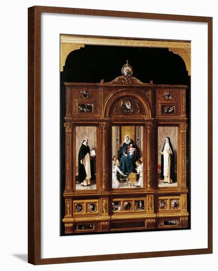 Our Lady of the Rosary-Nicolo Barabino-Framed Giclee Print