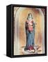 Our Lady of the Sacred Heart-Antonio Ciseri-Framed Stretched Canvas