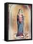 Our Lady of the Sacred Heart-Antonio Ciseri-Framed Stretched Canvas