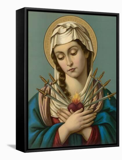 Our Lady of the Seven Sorrows-null-Framed Stretched Canvas