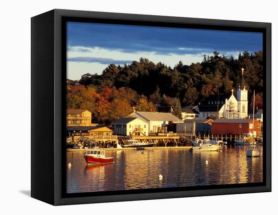 Our Lady Queen of Peace Catholic Church, Boothbay Harbor, Maine, USA-Jerry & Marcy Monkman-Framed Stretched Canvas