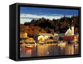 Our Lady Queen of Peace Catholic Church, Boothbay Harbor, Maine, USA-Jerry & Marcy Monkman-Framed Stretched Canvas