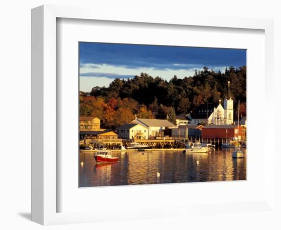Our Lady Queen of Peace Catholic Church, Boothbay Harbor, Maine, USA-Jerry & Marcy Monkman-Framed Photographic Print
