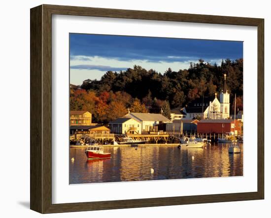 Our Lady Queen of Peace Catholic Church, Boothbay Harbor, Maine, USA-Jerry & Marcy Monkman-Framed Photographic Print