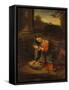 Our Lady Worshipping the Child-Antonio Allegri Da Correggio-Framed Stretched Canvas