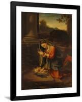 Our Lady Worshipping the Child-Antonio Allegri Da Correggio-Framed Giclee Print