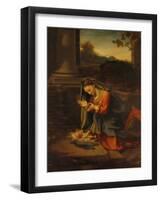 Our Lady Worshipping the Child-Antonio Allegri Da Correggio-Framed Giclee Print