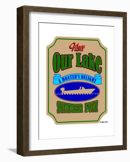 Our Lake Boaters Delight-Mark Frost-Framed Giclee Print