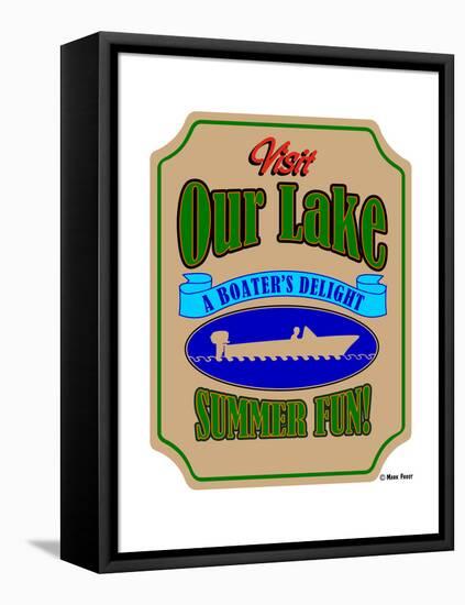 Our Lake Boaters Delight-Mark Frost-Framed Stretched Canvas