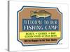 Our Lake Fish Camp-Mark Frost-Stretched Canvas