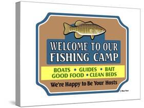 Our Lake Fish Camp-Mark Frost-Stretched Canvas