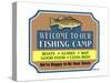 Our Lake Fish Camp-Mark Frost-Stretched Canvas