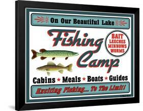 Our Lake Fishing Camp-Mark Frost-Framed Giclee Print