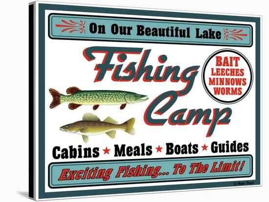 Our Lake Fishing Camp-Mark Frost-Stretched Canvas