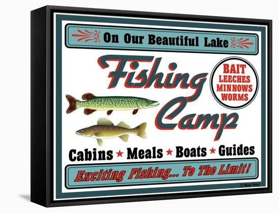 Our Lake Fishing Camp-Mark Frost-Framed Stretched Canvas