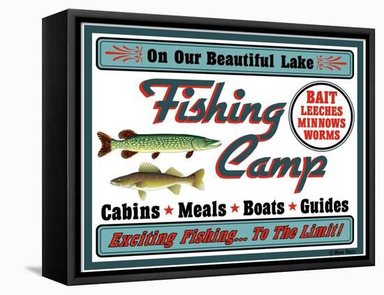 Our Lake Fishing Camp-Mark Frost-Framed Stretched Canvas