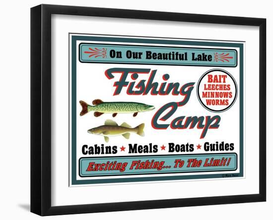 Our Lake Fishing Camp-Mark Frost-Framed Giclee Print