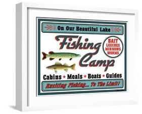 Our Lake Fishing Camp-Mark Frost-Framed Giclee Print