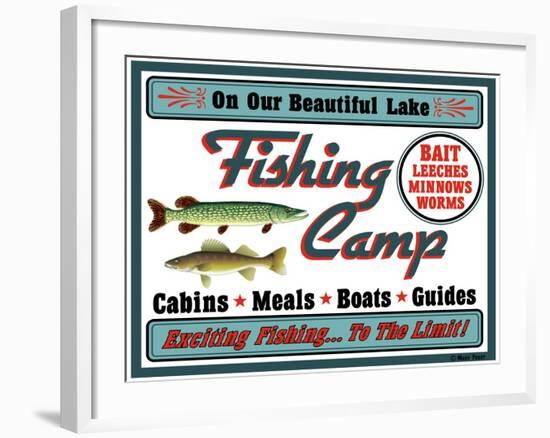 Our Lake Fishing Camp-Mark Frost-Framed Giclee Print