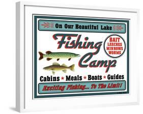 Our Lake Fishing Camp-Mark Frost-Framed Giclee Print