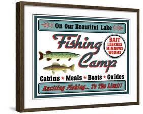 Our Lake Fishing Camp-Mark Frost-Framed Giclee Print