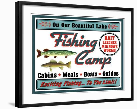 Our Lake Fishing Camp-Mark Frost-Framed Giclee Print