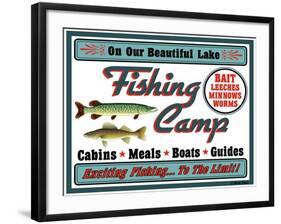 Our Lake Fishing Camp-Mark Frost-Framed Giclee Print