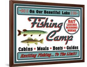 Our Lake Fishing Camp-Mark Frost-Framed Giclee Print