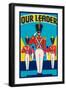 Our Leader Broom Label-null-Framed Art Print