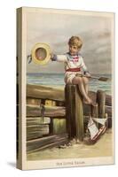 Our Little Sailor' - Equipped with Boat and Spade-null-Stretched Canvas