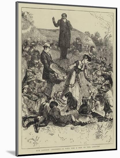 Our London Children, a Plea for a Day in the Country-Arthur Boyd Houghton-Mounted Giclee Print