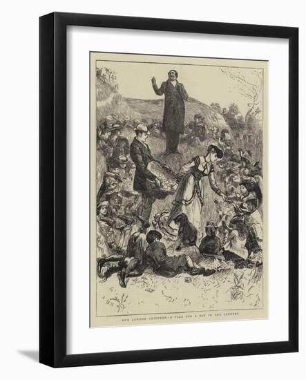 Our London Children, a Plea for a Day in the Country-Arthur Boyd Houghton-Framed Giclee Print