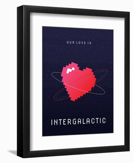 Our Love Is Intergalactic-null-Framed Art Print