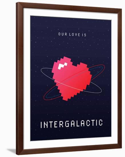 Our Love Is Intergalactic-null-Framed Art Print