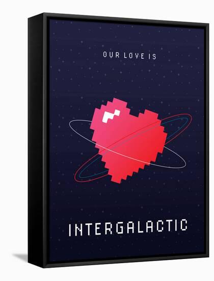 Our Love Is Intergalactic-null-Framed Stretched Canvas